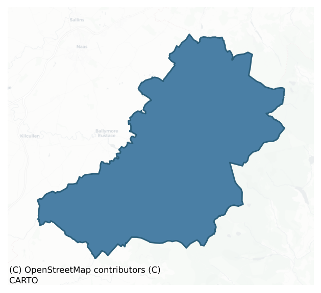 Detailed boundary map of TALBOTSTOWN LOWER barony, WICKLOW