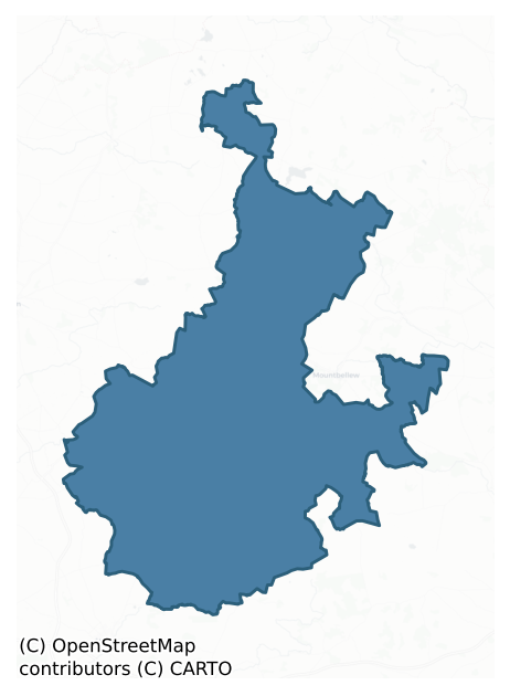 Detailed boundary map of TIAQUIN barony, GALWAY