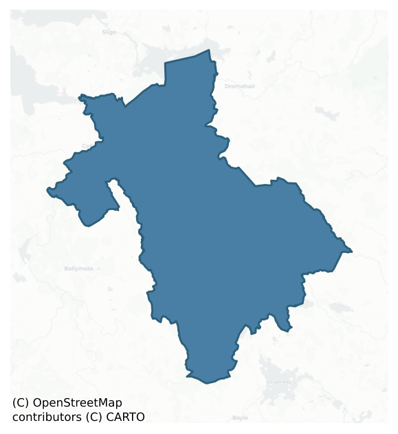 Detailed boundary map of TIRERRILL barony, SLIGO