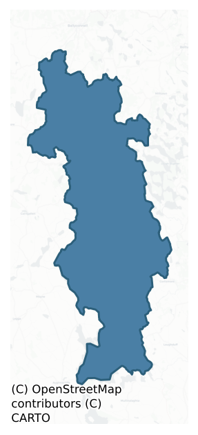 Detailed boundary map of TULLYHUNCO barony, CAVAN