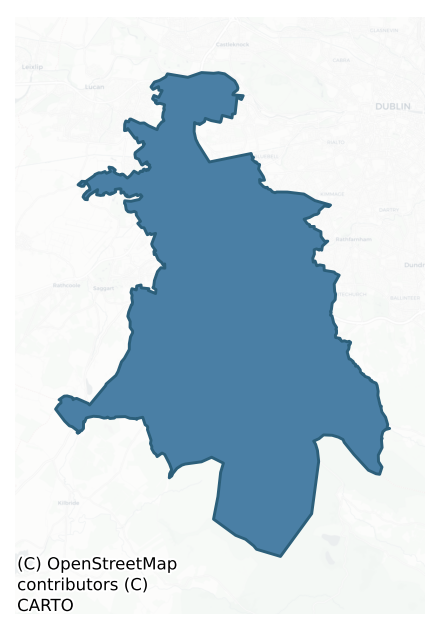 Detailed boundary map of UPPERCROSS barony, DUBLIN