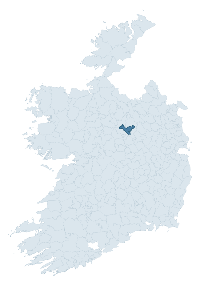 Regional context map showing ARDAGH barony within LONGFORD