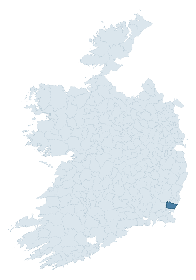 Regional context map showing BALLAGHKEEN SOUTH barony within WEXFORD