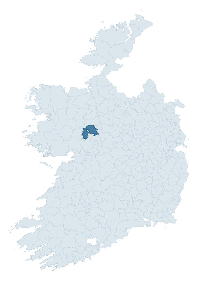 Regional context map showing BALLYMOE barony within GALWAY