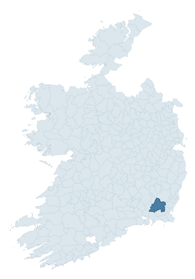 Regional context map showing BANTRY barony within WEXFORD