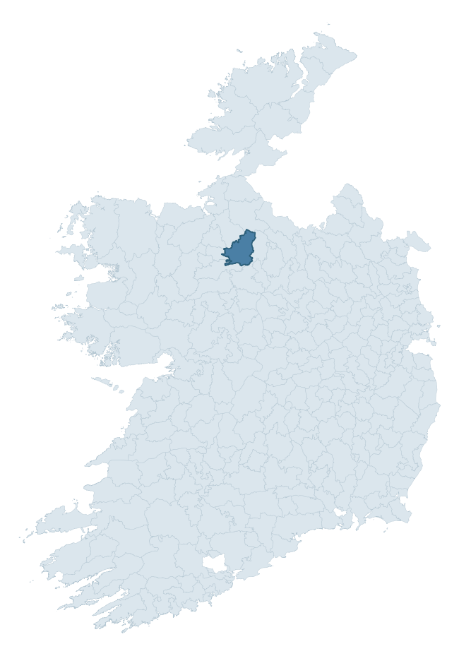Regional context map showing BOYLE barony within ROSCOMMON