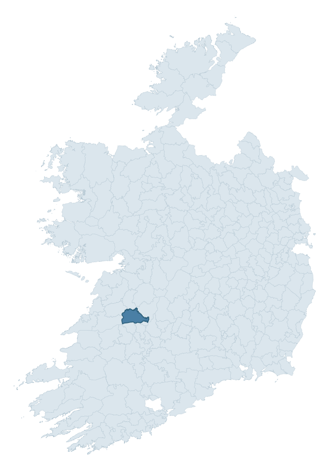 Regional context map showing BUNRATTY LOWER barony within CLARE