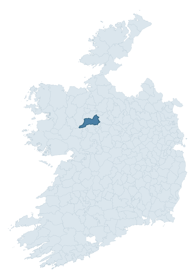 Regional context map showing CASTLEREAGH barony within ROSCOMMON