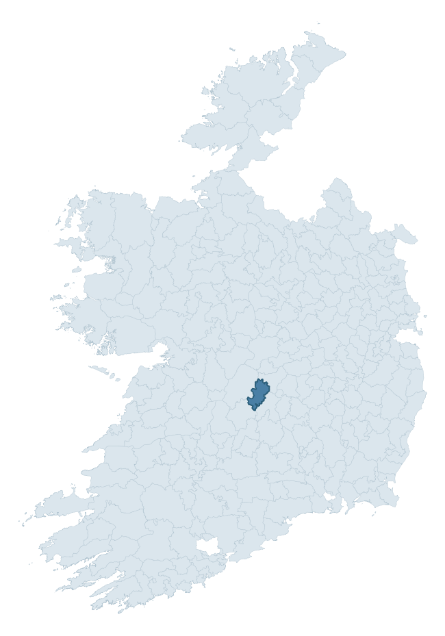 Regional context map showing CLONLISK barony within OFFALY