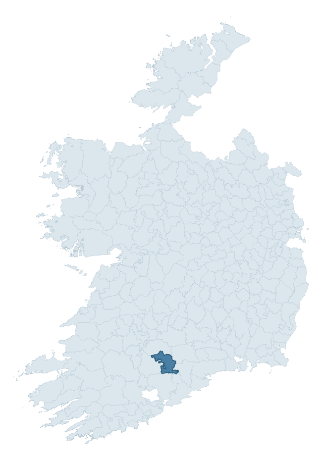 Regional context map showing CONDONS and CLANGIBBON barony within CORK