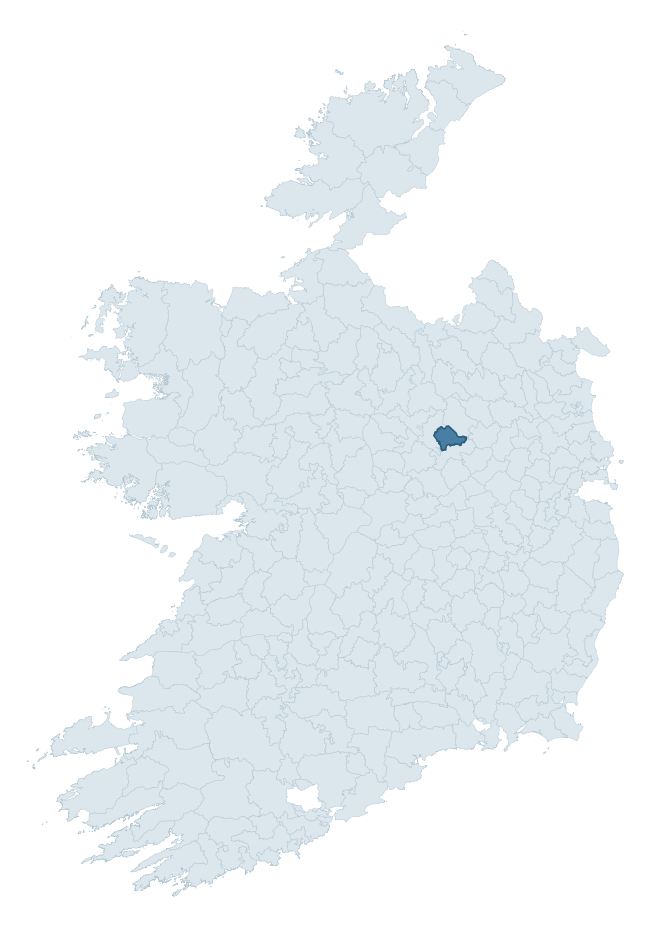Regional context map showing CORKAREE barony within WESTMEATH