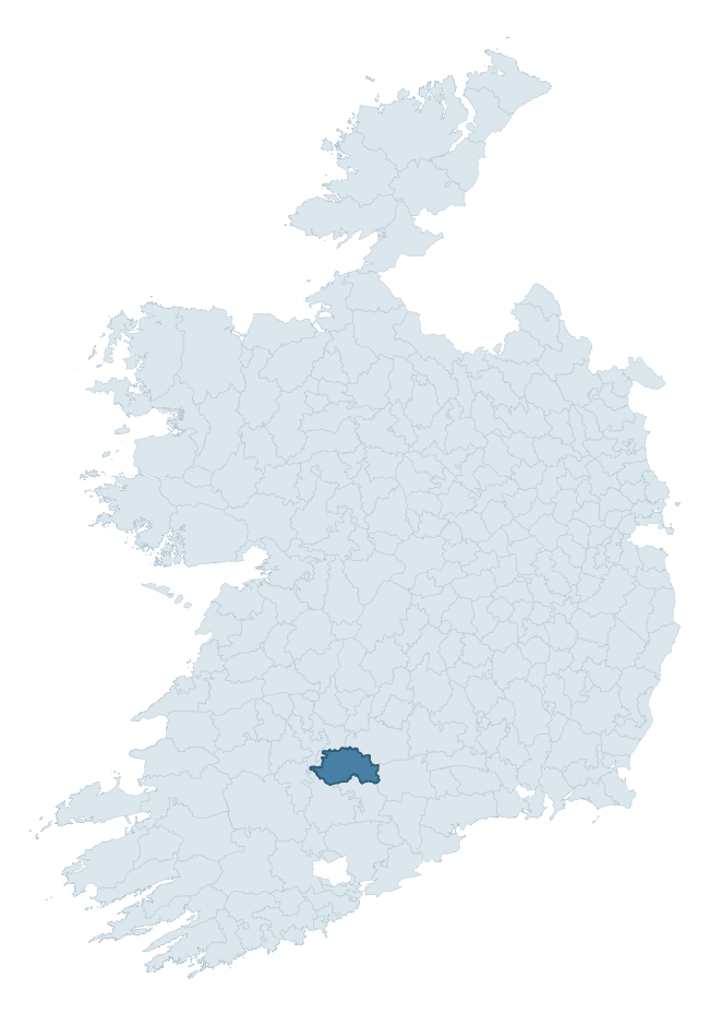 Regional context map showing COSHLEA barony within LIMERICK