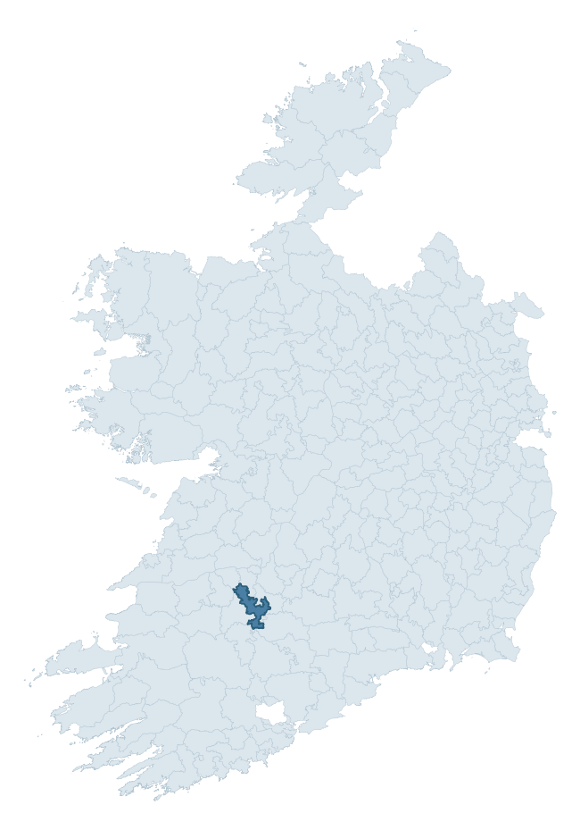 Regional context map showing COSHMA barony within LIMERICK
