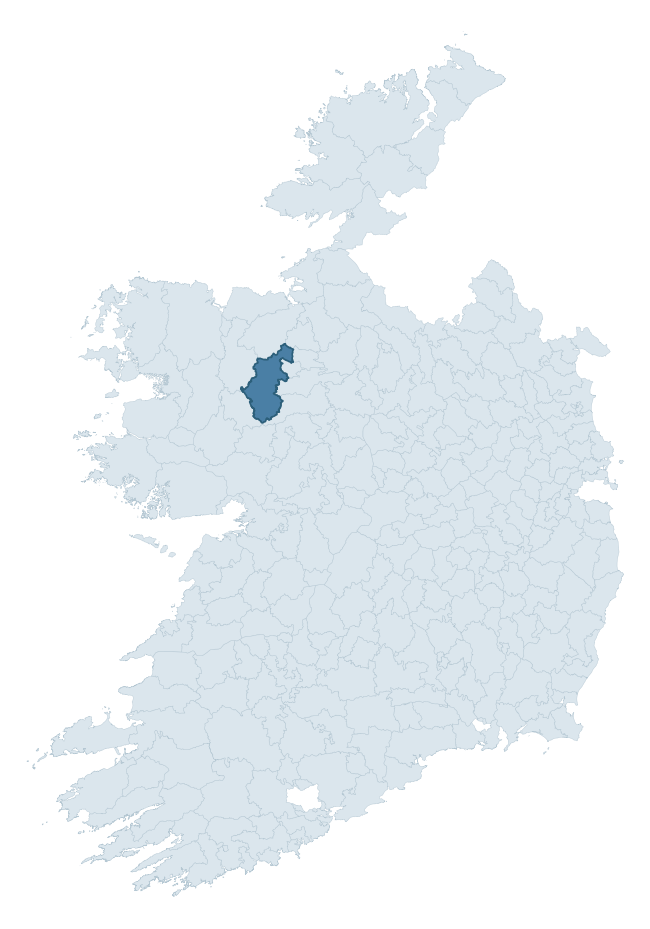 Regional context map showing COSTELLO barony within MAYO