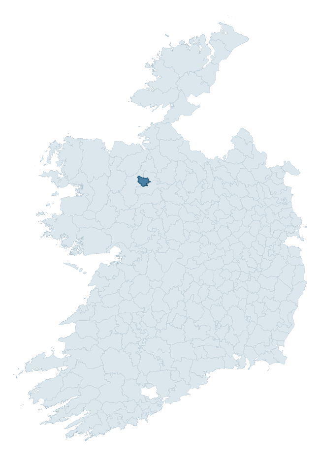 Regional context map showing COSTELLO barony within ROSCOMMON