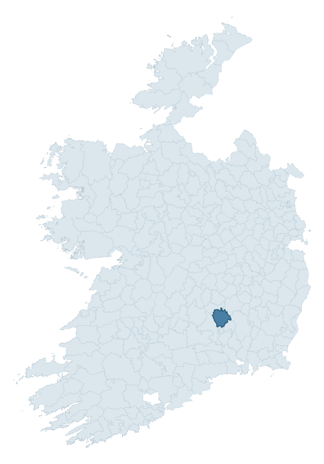 Regional context map showing CRANNAGH barony within KILKENNY