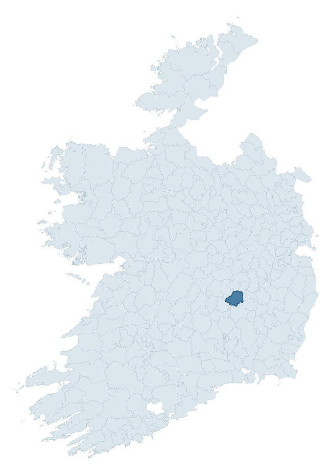 Regional context map showing CULLENAGH barony within LAOIS