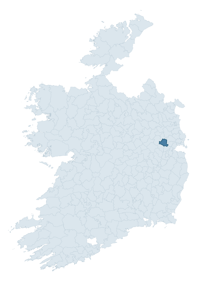 Regional context map showing DEECE UPPER barony within MEATH