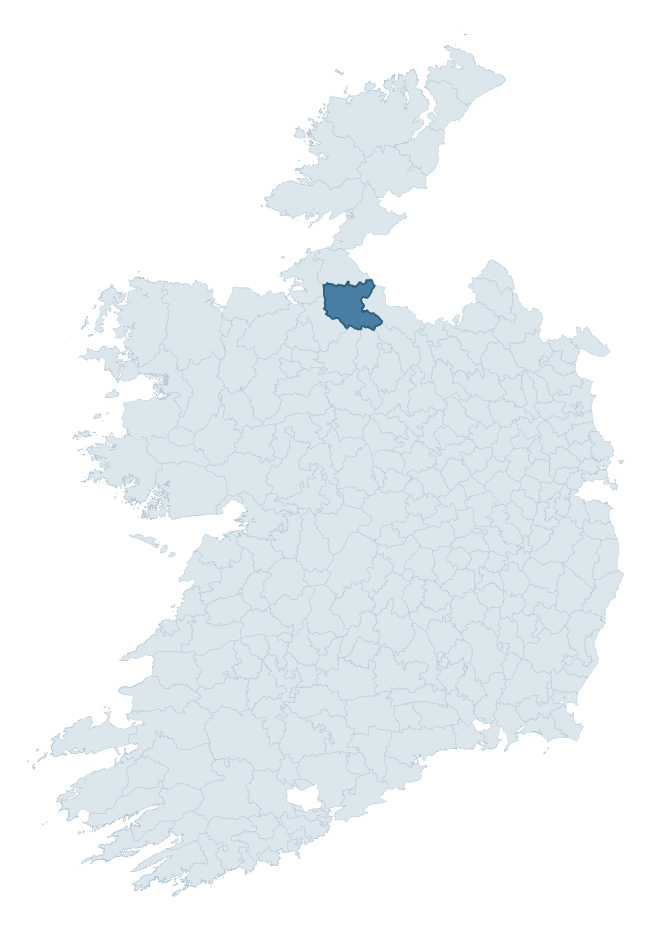 Regional context map showing DRUMAHAIRE barony within LEITRIM