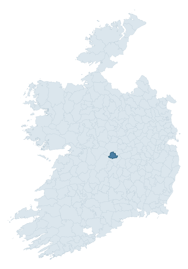 Regional context map showing EGLISH barony within OFFALY