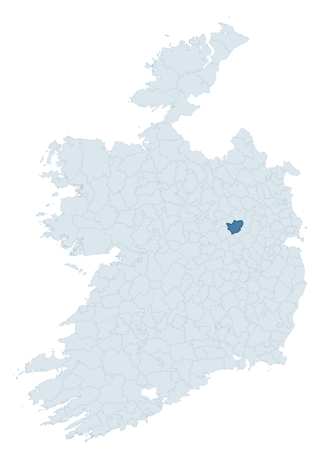 Regional context map showing FARBILL barony within WESTMEATH