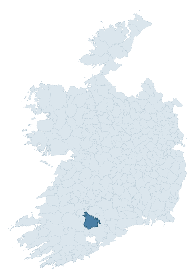 Regional context map showing FERMOY barony within CORK