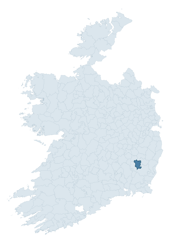 Regional context map showing FORTH barony within CARLOW