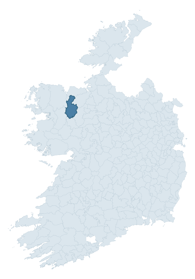 Regional context map showing GALLEN barony within MAYO