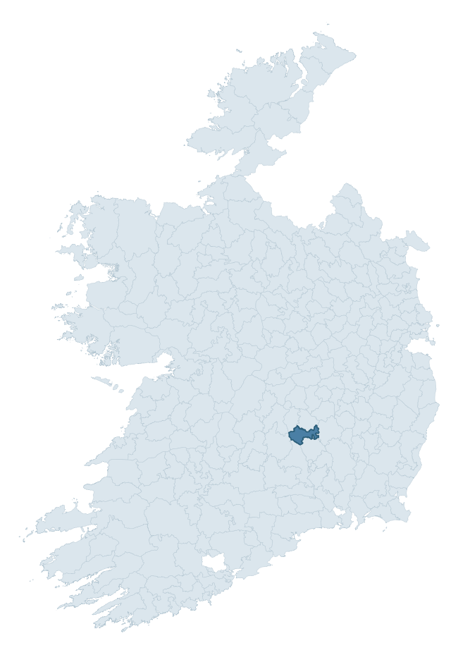 Regional context map showing GALMOY barony within KILKENNY