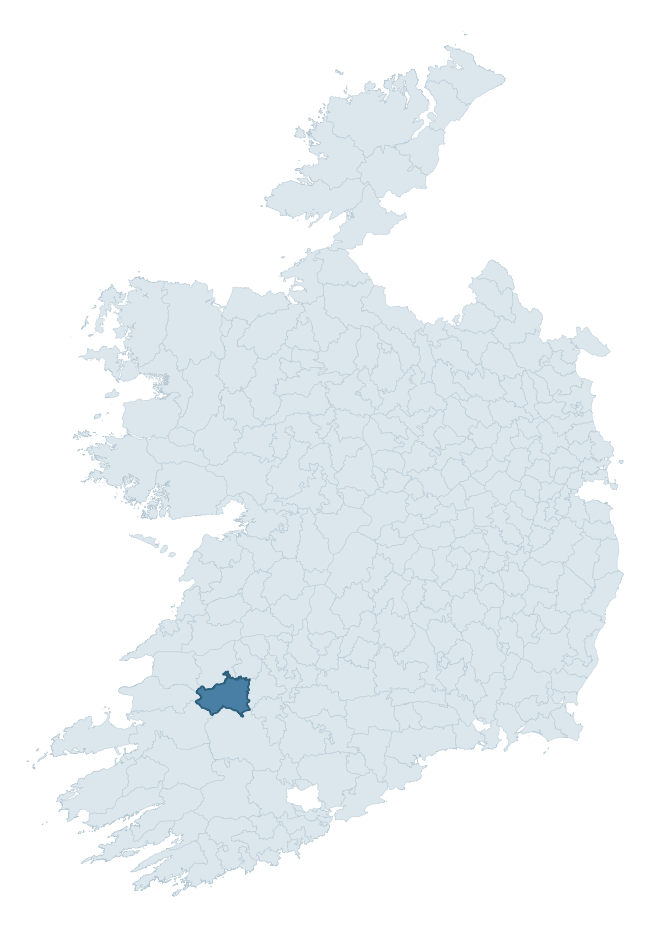 Regional context map showing GLENQUIN barony within LIMERICK