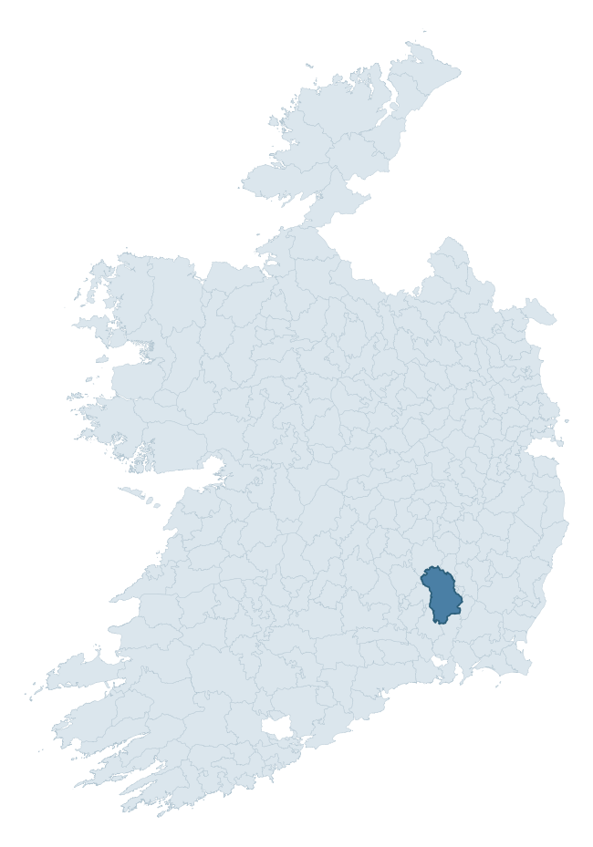 Regional context map showing GOWRAN barony within KILKENNY