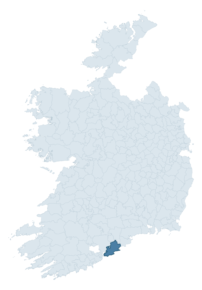 Regional context map showing IMOKILLY barony within CORK