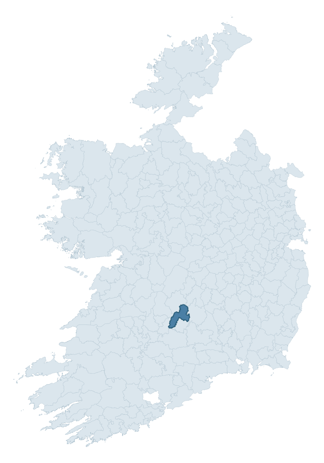 Regional context map showing KILNAMANAGH UPPER barony within TIPPERARY