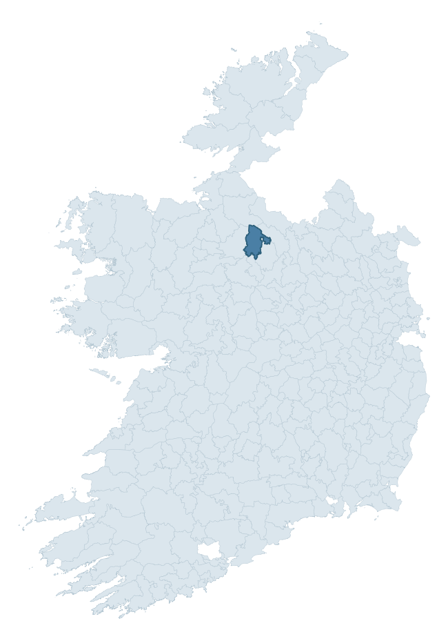 Regional context map showing LEITRIM barony within LEITRIM