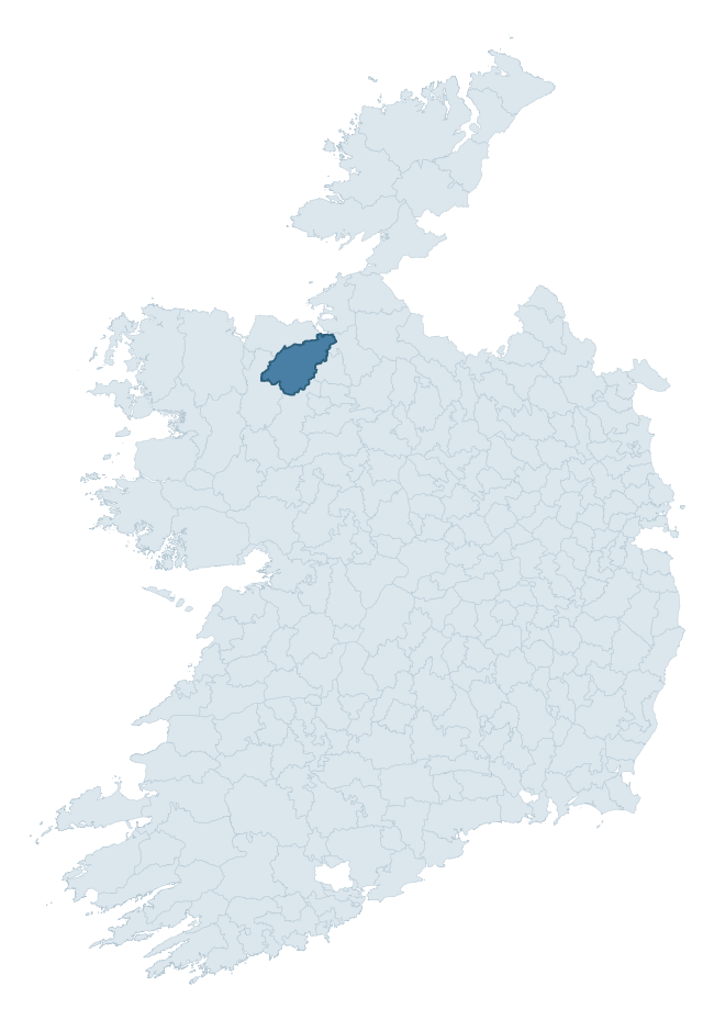 Regional context map showing LEYNY barony within SLIGO