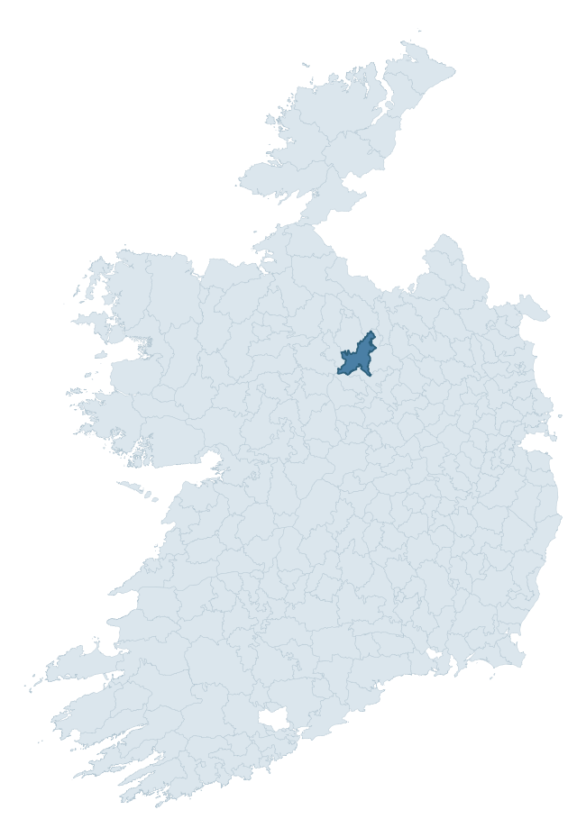 Regional context map showing LONGFORD barony within LONGFORD