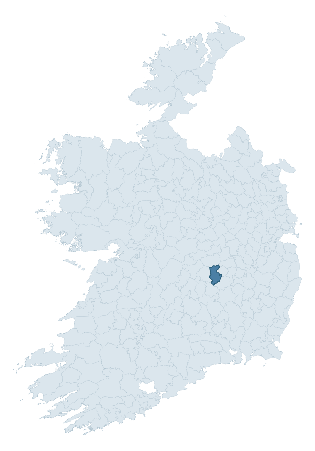 Regional context map showing MARYBOROUGH WEST barony within LAOIS