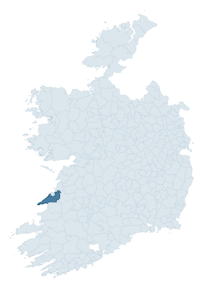 Regional context map showing MOYARTA barony within CLARE