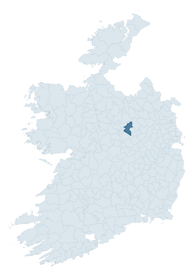 Regional context map showing MOYGOISH barony within WESTMEATH