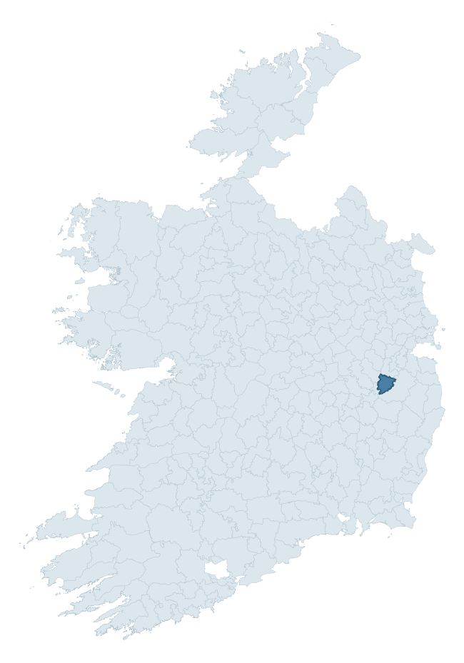 Regional context map showing NAAS SOUTH barony within KILDARE