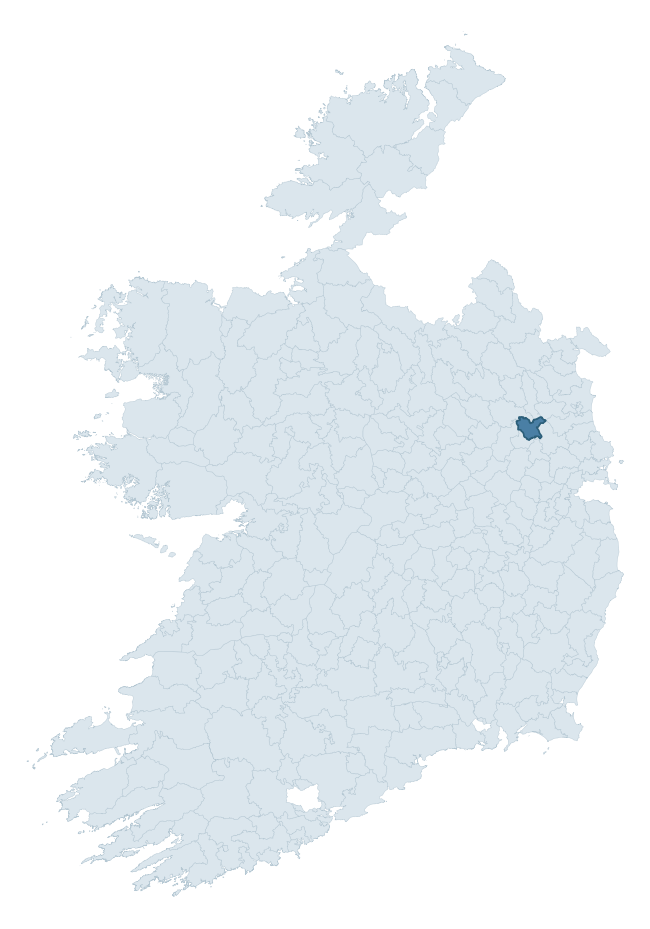 Regional context map showing NAVAN LOWER barony within MEATH