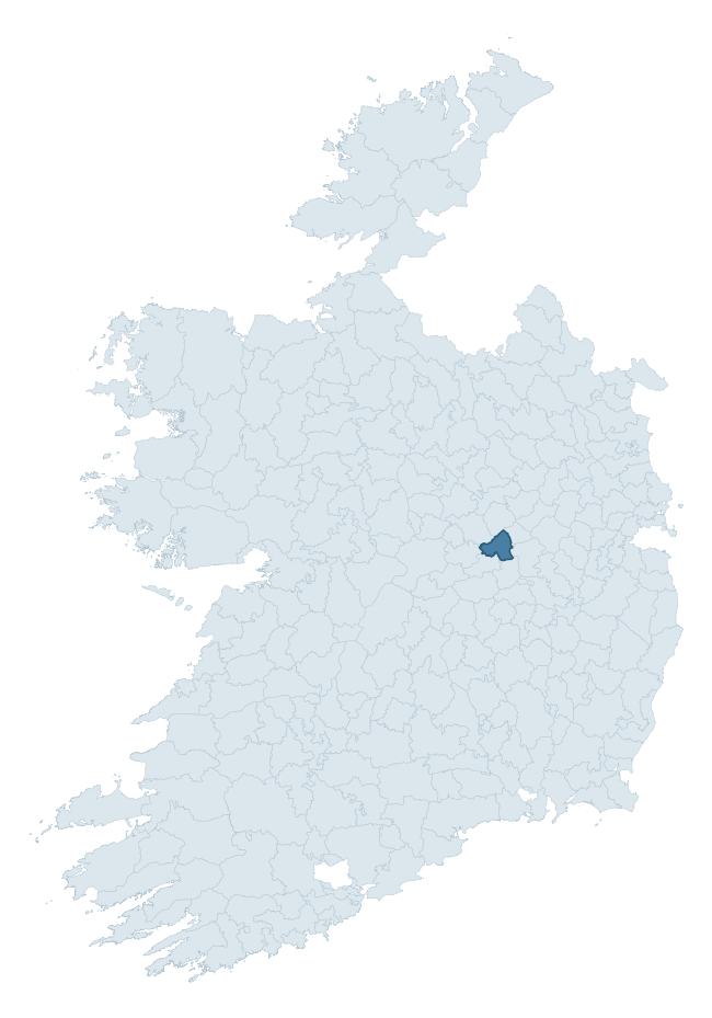 Regional context map showing PHILIPSTOWN LOWER barony within OFFALY