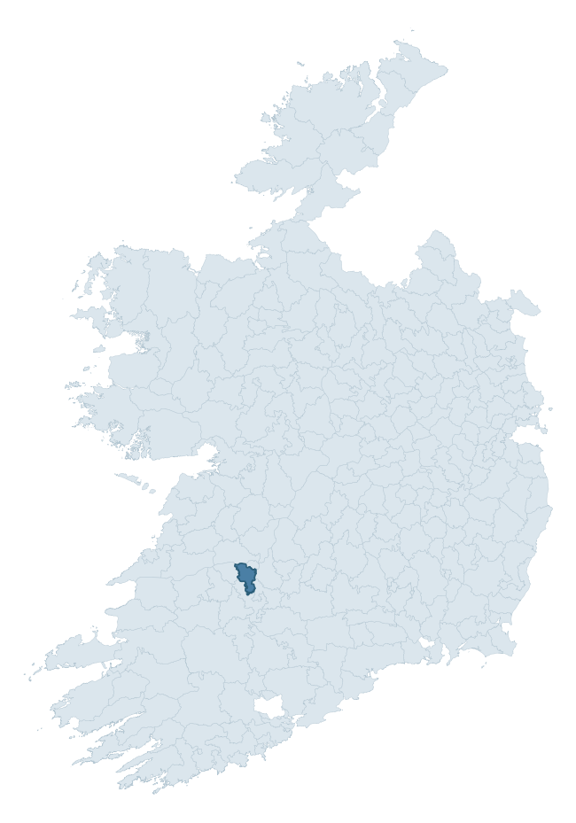Regional context map showing PUBBLEBRIEN barony within LIMERICK