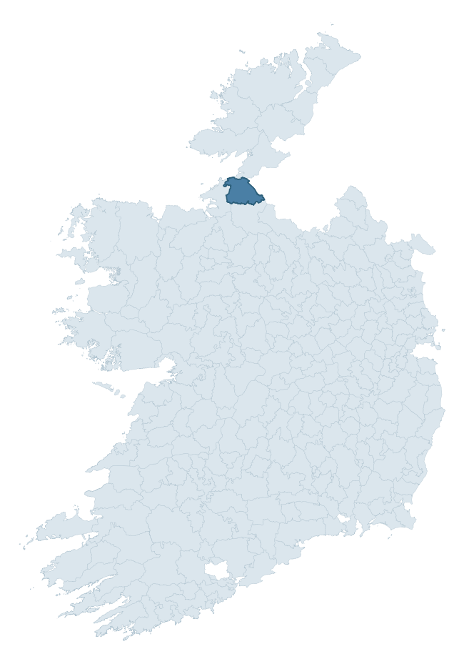 Regional context map showing ROSCLOGHER barony within LEITRIM