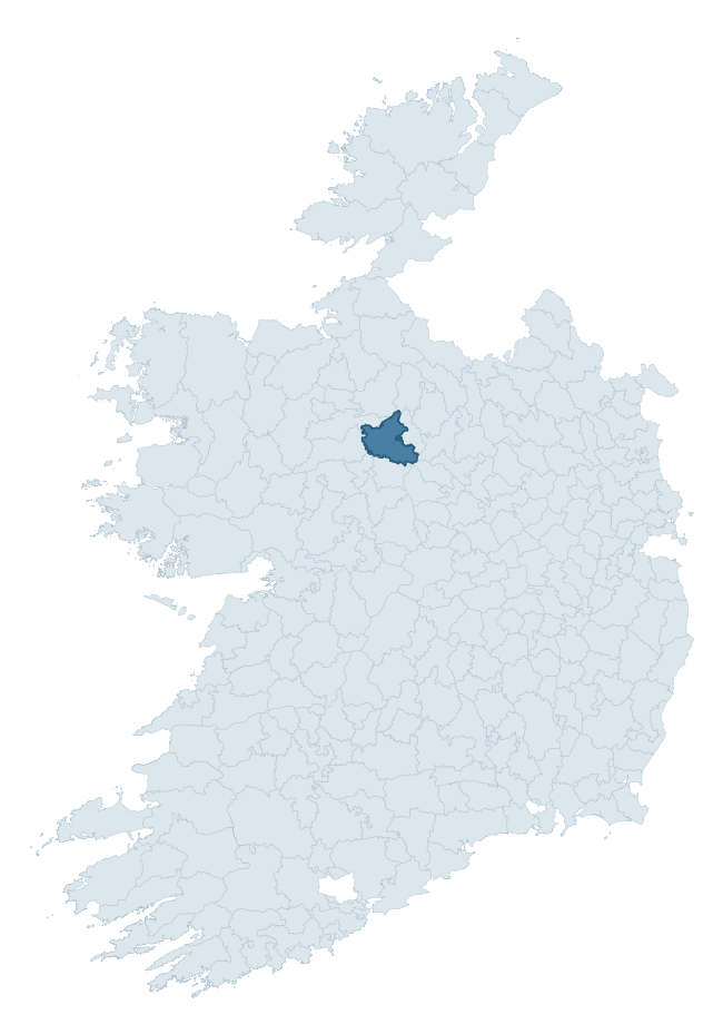 Regional context map showing ROSCOMMON barony within ROSCOMMON