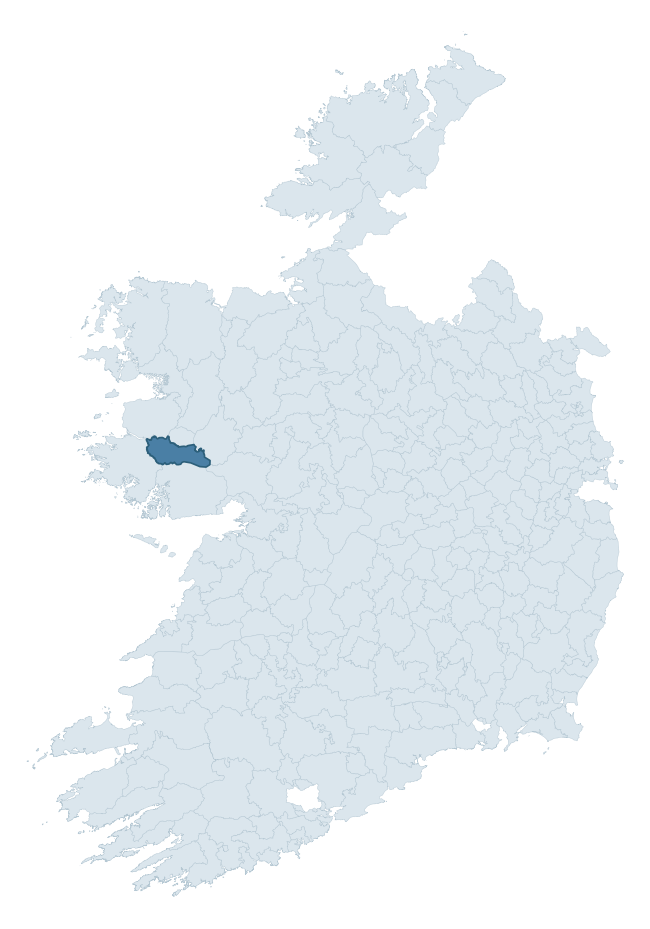 Regional context map showing ROSS barony within GALWAY