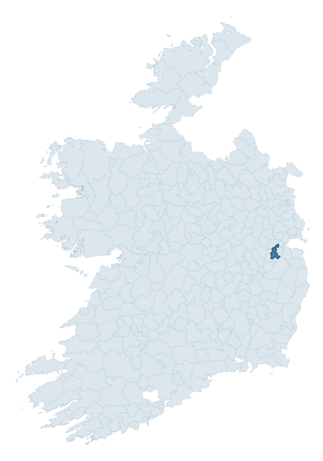 Regional context map showing SALT SOUTH barony within KILDARE