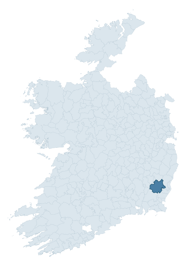 Regional context map showing SCARAWALSH barony within WEXFORD