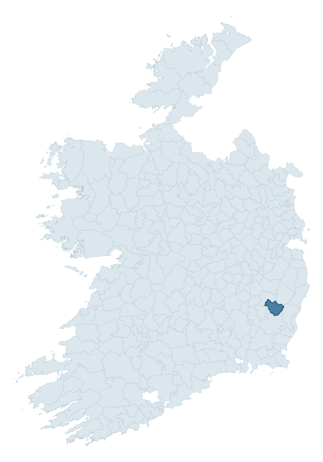 Regional context map showing SHILLELAGH barony within WICKLOW