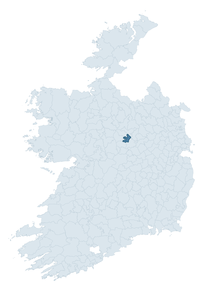 Regional context map showing SHRULE barony within LONGFORD